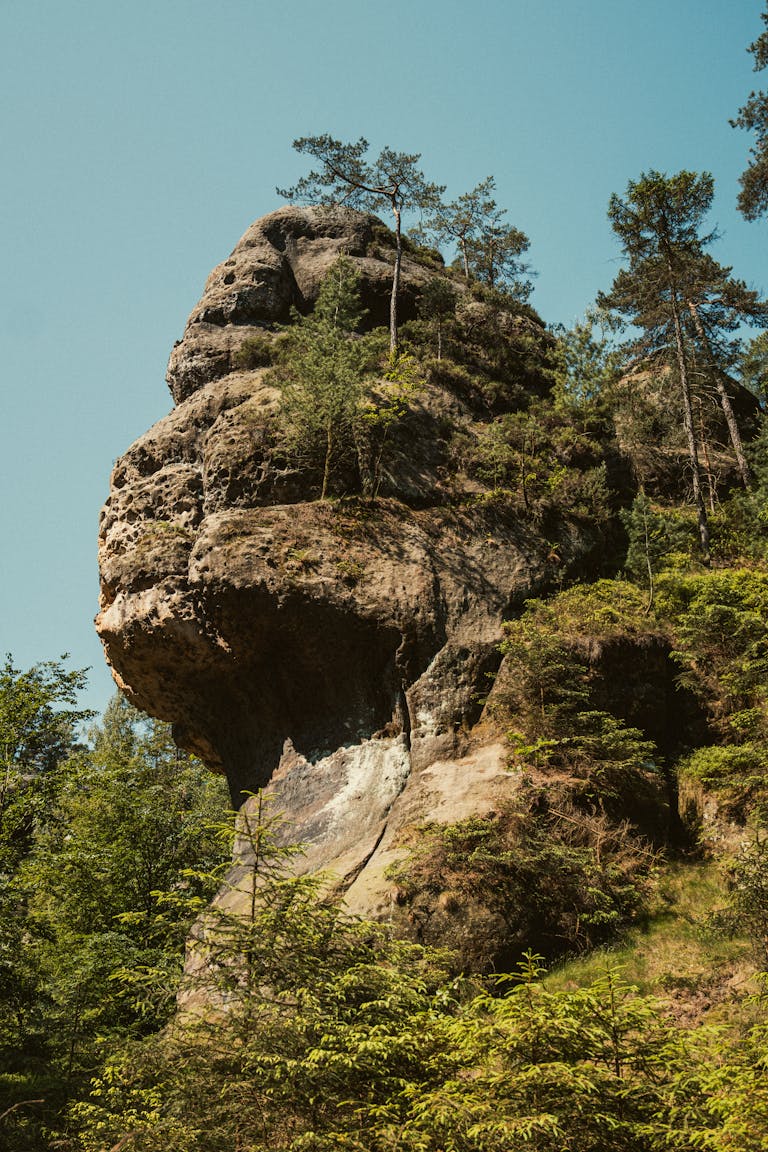 sandstone cliffs in Zittau