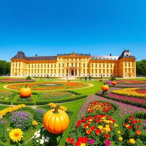 독일 루트비히스부르크 여행 중 마주한 거대한 레지덴츠 궁전과 화려한 바로크 정원 전경